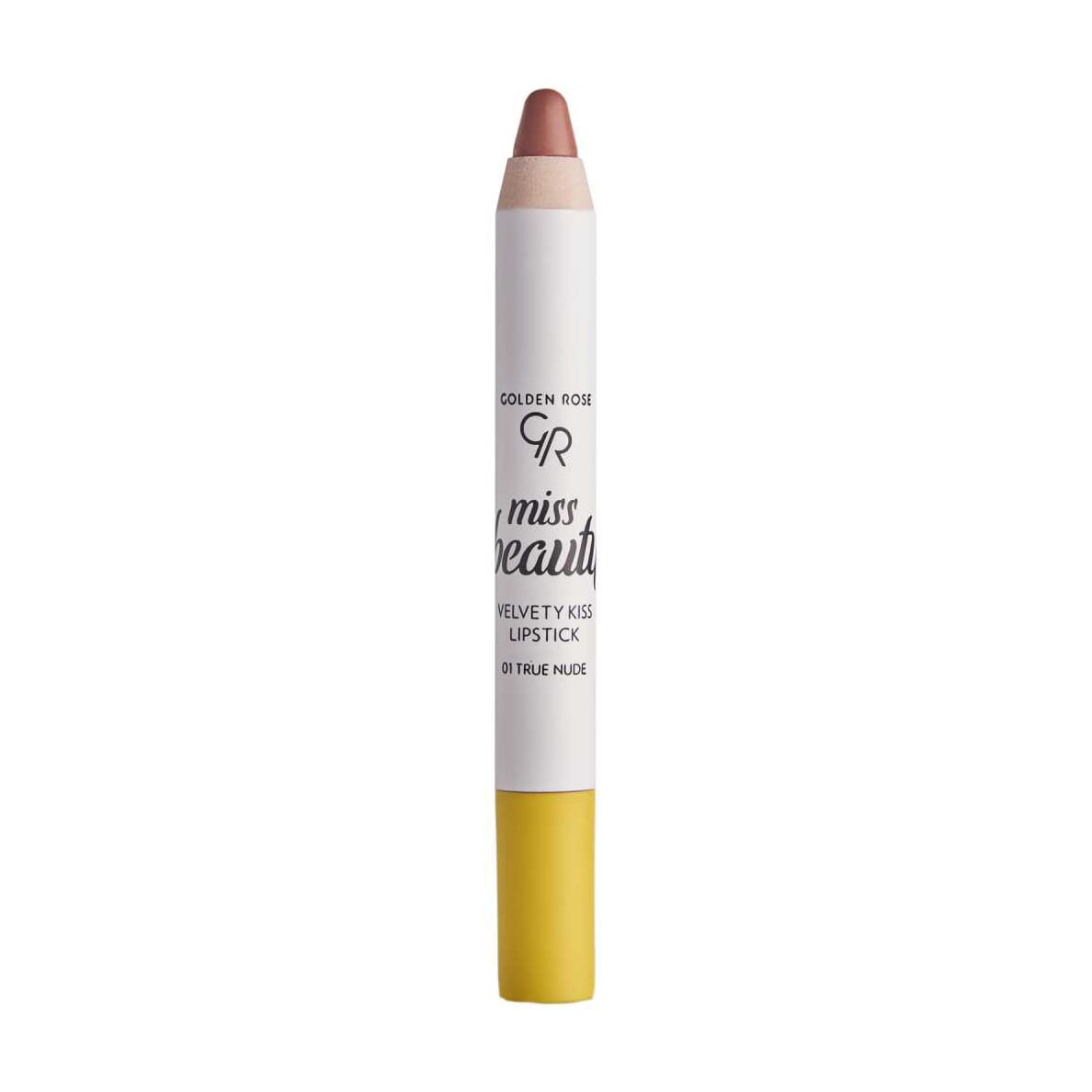 Помада-олівець для губ Golden Rose Miss Beauty Velvety Kiss Lipstick 01 True Nude, 3.5 г